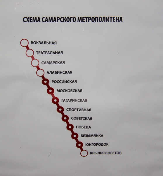 Карта самарского метро 2022